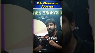 GATE Exam DA Weightage Analysis Exposed shorts unacademy datascience [upl. by Fortna]