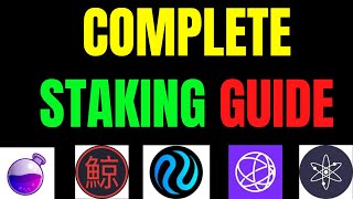 Staking Guide for Cosmos Tokens  How to Choose a Validator  Step by Step [upl. by Mohun]