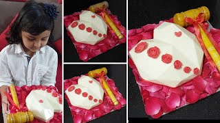 സിംപിൾ ആയിട്ടുള്ള സർപ്രൈസ് കേക്ക്Smashable Heart Cake In MalayalamTrending Pinata Surprise Cake [upl. by Irat856]