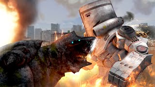 Giant Mecha Death Robot Takes On Giant Kaijus  Kaiju Arisen [upl. by Amada]