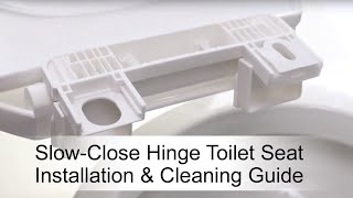 Slow Close Hinge Toilet Seat instructional Video [upl. by Kecaj]