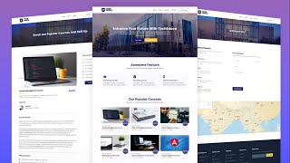 Build Responsive Multipage EducationSchool Websites With HTML CSS JavaScript  Full Responsive Site [upl. by Carmela995]