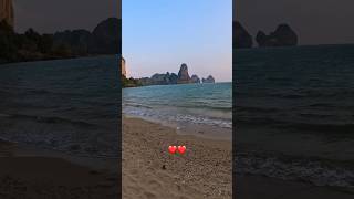 Tonsai beach railay 🇹🇭 thailand beach viralvideo beautiful travel goodvibes like mood 🌏 [upl. by Lamb]