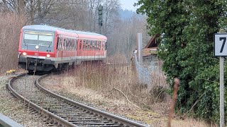 Ein und Ausfahrt eines RB48 in Ebersberg [upl. by Coster]