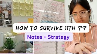 How to survive class 11th🤧☠️notesstrategyISC [upl. by Silverstein]