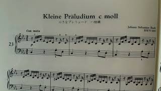 JSBachEasiest pieces for pianoforte Kleine präludiam cmoll BWV 999 [upl. by Rambow]