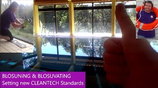 BLOSUVATiNG amp Polishing Glass Corossion of Pool Hall Windows RampD [upl. by Moulden]