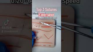 The interrupted suture suture wound medicalstudent doctor surgeon nursepractitioner medicine [upl. by Foley80]