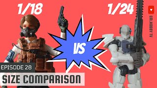 118 SCALE VS 124 SCALE  SIZE COMPARISON [upl. by Torbert]