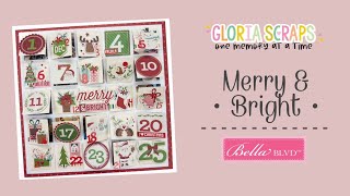 “Merry amp Bright” Layout  Bella Blvd “Merry Little Christmas” Gloria Parra [upl. by Capwell]