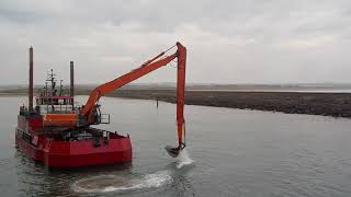 Wyre Sands Dredger at Amble [upl. by Weatherby]