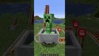 Montaña rusa de creepers en Minecraft shorts [upl. by Queridas276]