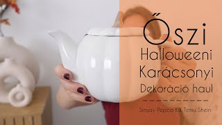 Dekoráció Haul I Ősz I Halloween I Karácsony 24 [upl. by Hollington]