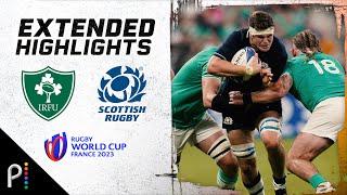 Ireland v Scotland  2023 RUGBY WORLD CUP EXTENDED HIGHLIGHTS  10723  NBC Sports [upl. by Orlantha]