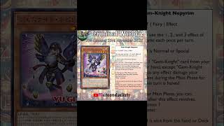 NEW GEM KNIGHTS TERMINAL WORLD 2 ANALYSIS shorts yugioh yugiohcommunity tcg meta [upl. by Nita256]