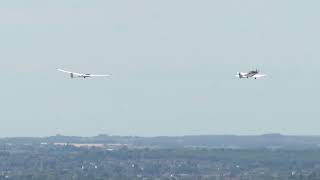 Glider Launched by Aerotow at London Gliding Club Dunstable Downs [upl. by Gnivri841]