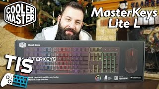 Cooler Master MasterKeys Lite L Combo RGB  Unboxing amp Review Greek [upl. by Marciano]