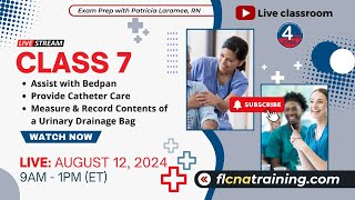 CNA Class 7 Livestream CNA Skills Focus Bedpan Assistance Catheter Care amp More Live Class 🛏️💧 [upl. by Hafler]