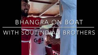 Bhangra on Boat  With South Indian Brothers  Shot using OnePlus 10T [upl. by Ahsir]