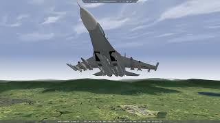 Falcon 4 Allied Force 2005  Su30MKK vs 2xF16 amp B2 with NUKE onboard [upl. by Mumford]