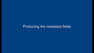 Concordance Training 18 Production of Metadata Fields [upl. by Atsyrt25]