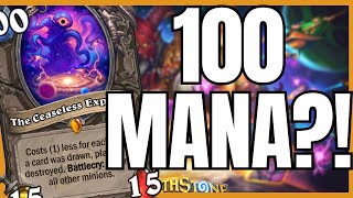 This Card Costs 100 MANA  Hearthstone Great Dark Beyond [upl. by Amarette]