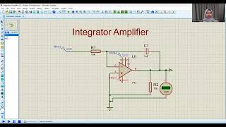 Prak Elektronika Modul 3  Simulasi Rangkaian Integrator Amplifier [upl. by Parshall]