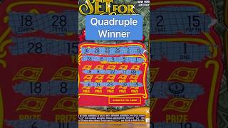 Quadruple Win newyorklottery setforlife scratchofftickets gameplay shorts money profit [upl. by Shaw391]