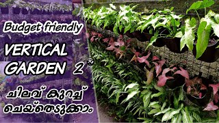 low Budget vertical garden  ചിലവ് കുറഞ്ഞ രീതിയിൽ ചെയ്തെടുക്കാം [upl. by Ettessil]