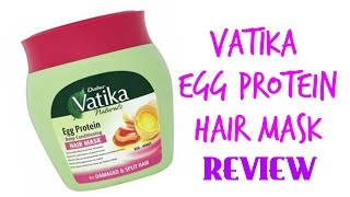 Vatika Egg Protein Hair Mask  REVIEW [upl. by Gally19]