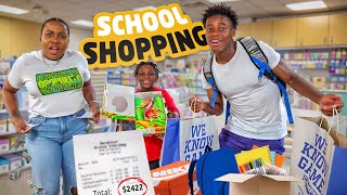 BACK TO SCHOOL SHOPPING HAUL AND SCHOOL SUPPLIES 2024 [upl. by Hgielra]