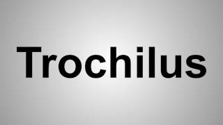 How To Pronounce Trochilus [upl. by Assirrac]