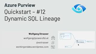 Azure Purview Quickstart 12  SQL Lineage [upl. by Tennaj]