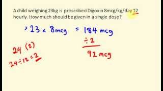 Nursing Dosage Math [upl. by Ellenor]