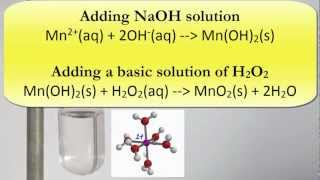 Complex Ions Precipitating and oxidising manganese II hydroxide [upl. by Oag7]