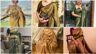 Kanjivaram saree collection 2024  Kanjivaram silk saree saree sareelove [upl. by Allina]