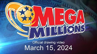 Mega Millions drawing for March 15 2024 [upl. by Ebbarta]