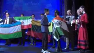 CatalyseRs Kartik amp Sharvik recieving Silver Medal in ICHO16 closing ceremony GEORGIA [upl. by Arek245]