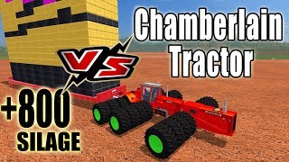 Farming Simulator 17 New Chamberlain Tractor VS 800 Silage Bales [upl. by Suravaj]