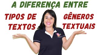 GÊNEROS E TIPOS TEXTUAIS [upl. by Aslehc]