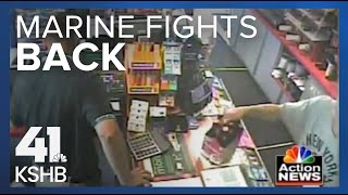 Man robs BP station former Marine fights back [upl. by Laszlo]