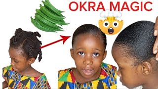 HOWTO Watch What Happens When I Used Okra on Her NATURAL Hair [upl. by Everard]