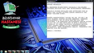 HDD RECOVERY PROGRAMI KURULUMU  SİLİNEN DOSYALARI GERİ GETİRME [upl. by Odidnac984]