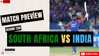 Live South Africa vs India  Match Preview  Live Sanju Samson to score big again [upl. by Adnohsirk782]