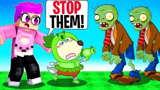 Can LANKYBOX amp WOLFOO Defeat PLANTS vs ZOMBIES IN MINECRAFT EPIC BATTLE [upl. by Forward]