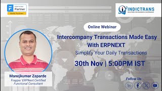 Webinar Intercompany Transactions Made Easy With ERPNext  Simplify Your Daily Transactions [upl. by Dorr]