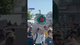 Environmental activists gathered in German capital Berlin to raise awareness of climate change [upl. by Sausa]