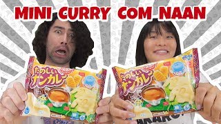 MINI COMIDA CURRY NAN たのしいナンカレー Tanoshii nan kare  Japão Nosso De Cada Dia [upl. by Eladal]