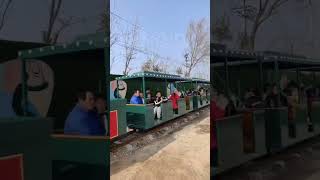 Rideable train ride in amusement park [upl. by Nalo763]