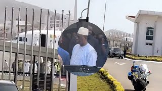 Aéroport international LéopoldSédarSenghor Macky Sall quitte le pays [upl. by Enilada]